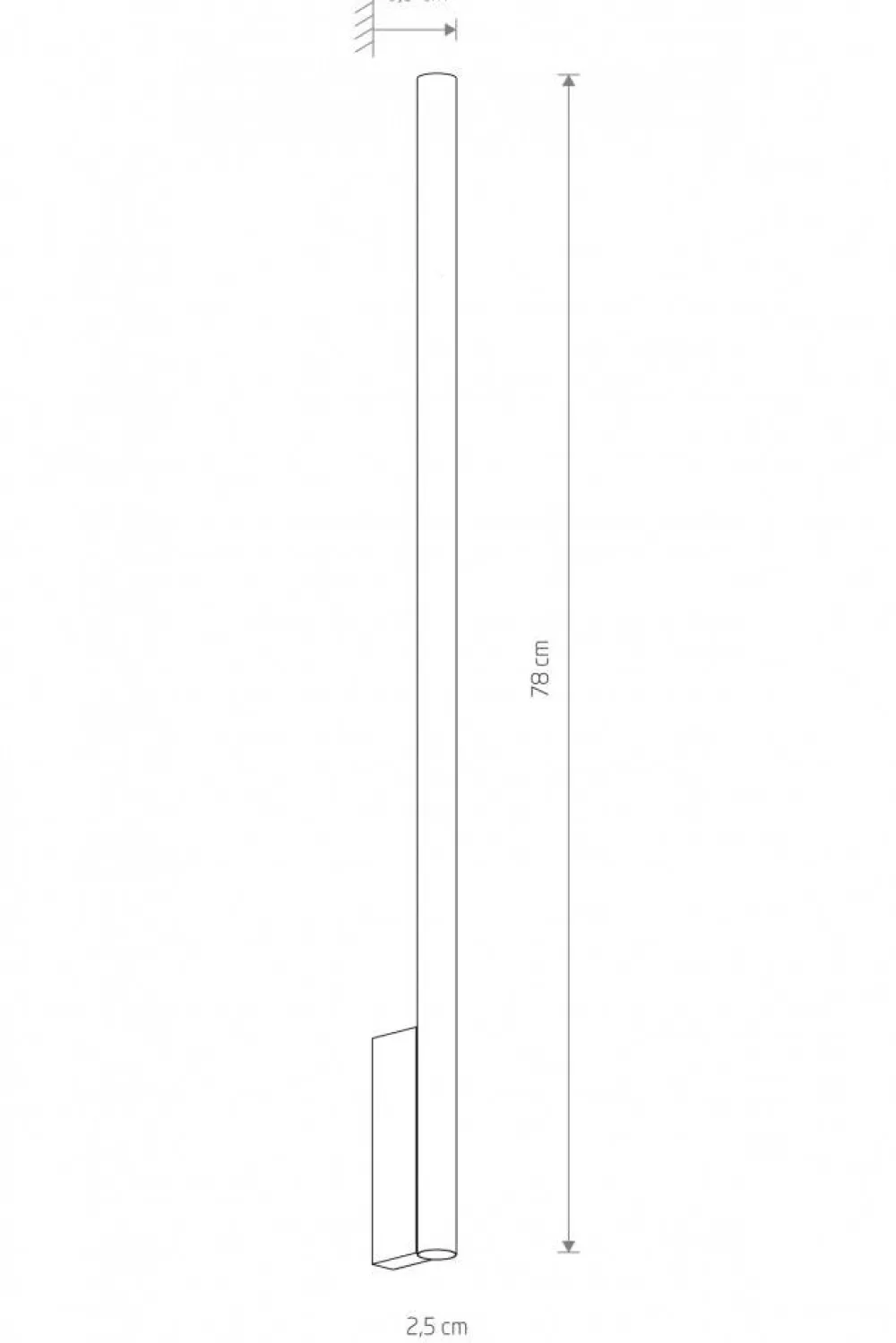 Kinkiet LASER XL 78cm biały 2xG9 * Nowodvorski New