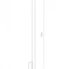Kinkiet LASER XL 78cm miedź 2xG9