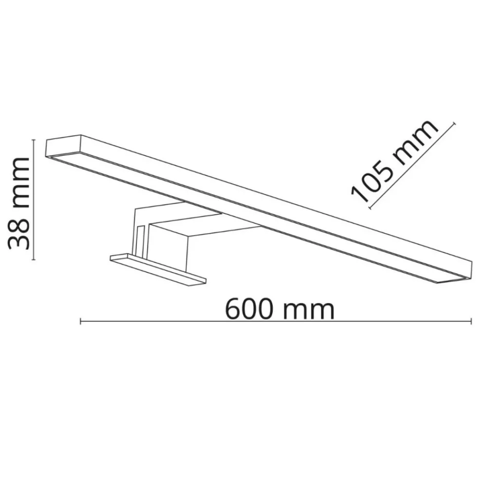 Kinkiet LEITO chrom 1xLED 60 cm * TK Lighting Online