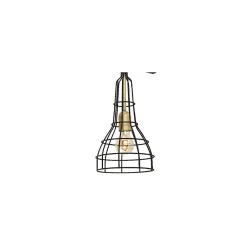 Kinkiet LONG Czarny Złoty Metalowy Klosz 1xE27 * TK Lighting Outlet