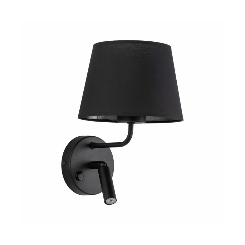 Kinkiet MAJA czarny 1xE27 1xG9 z wyłącznikiem * TK Lighting Outlet