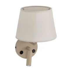 Kinkiet MAJA sabia beżowy 1xE27 1xG9 z lampką do czytania * TK Lighting Hot