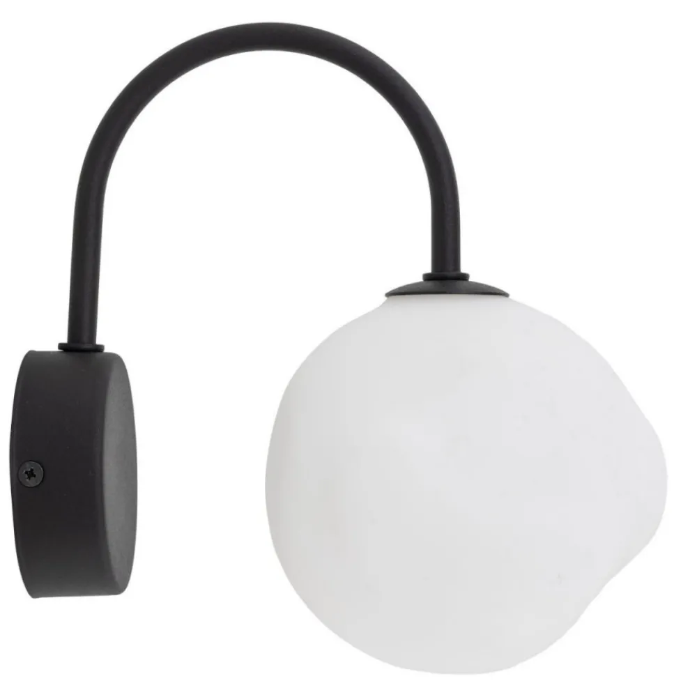 Kinkiet MISTY czarny biały klosz 1xG9 * TK Lighting Sale