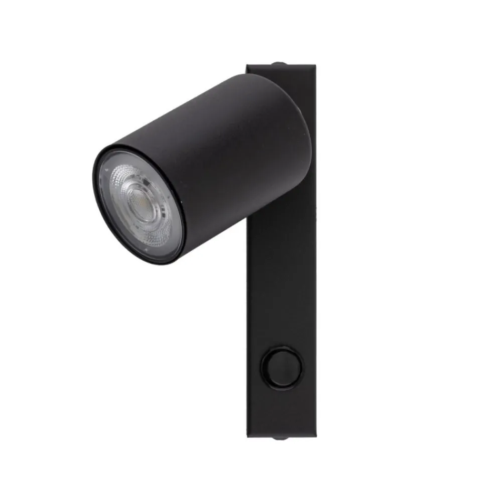 Kinkiet NEX czarny 1xGU10 z wyłącznikiem * TK Lighting New