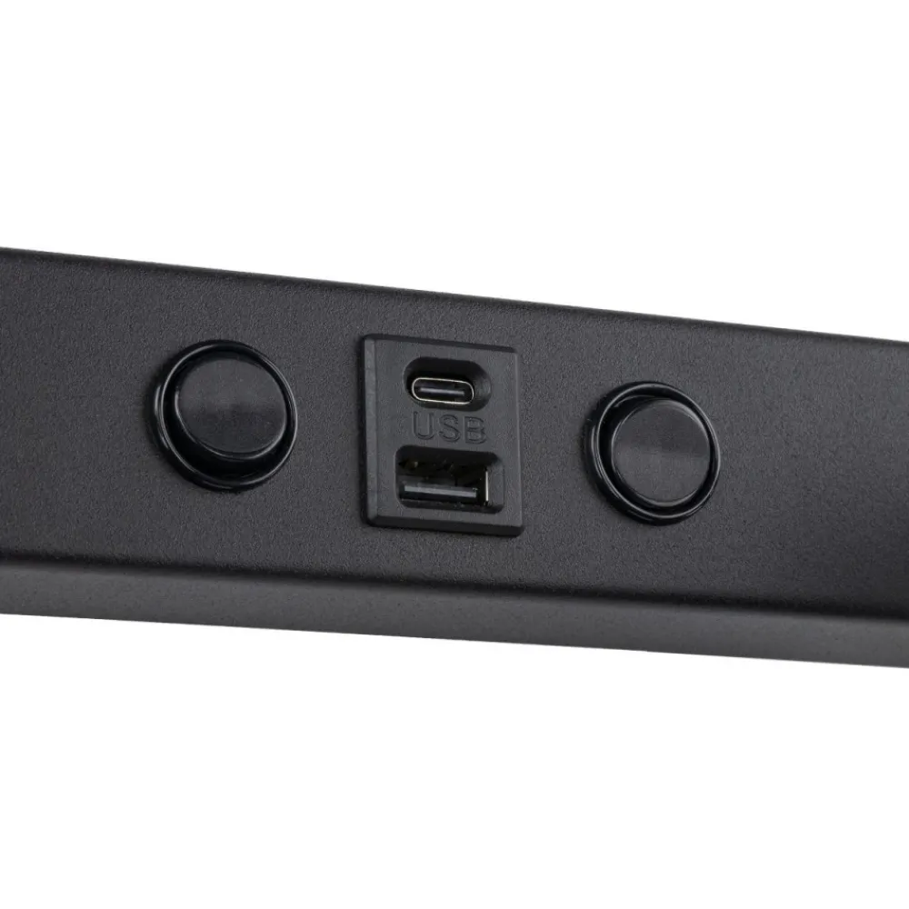 Kinkiet NEX czarny 2xGU10 z wyłącznikiem i USB * TK Lighting Sale