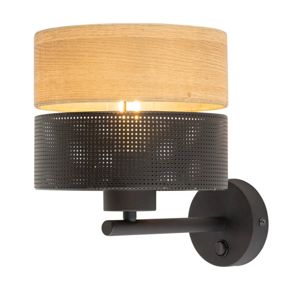 Kinkiet NICOL Czarny Boho Abażur 1xE27 * TK Lighting New
