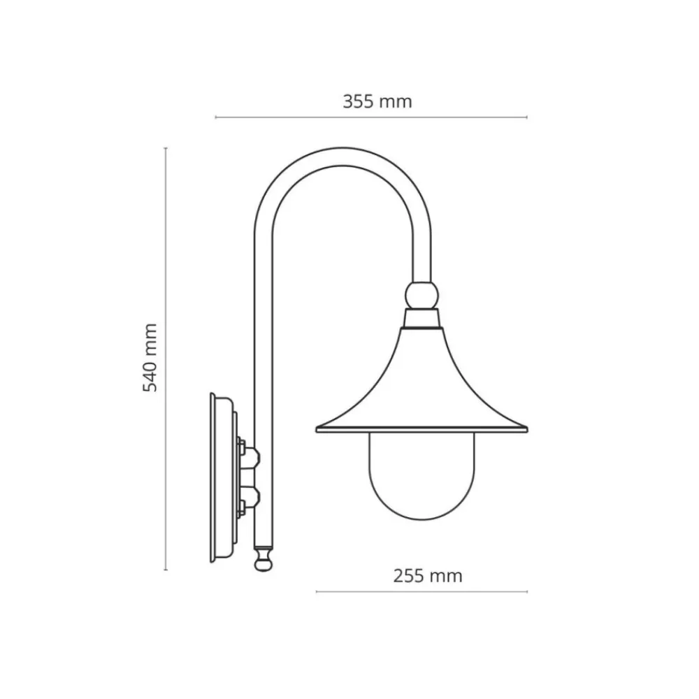 Kinkiet ogrodowy TALEZ GOLD 1xE27 * TK Lighting Best