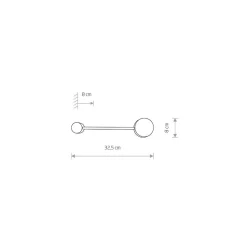 Kinkiet ORBIT S Czarny 1xGX53 * Nowodvorski New