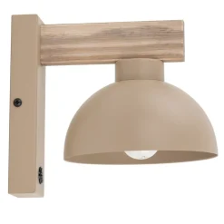 Kinkiet OSLO sabia drewno beżowy 1xE27 * TK Lighting Sale