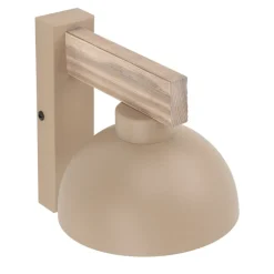 Kinkiet OSLO sabia drewno beżowy 1xE27 * TK Lighting Sale