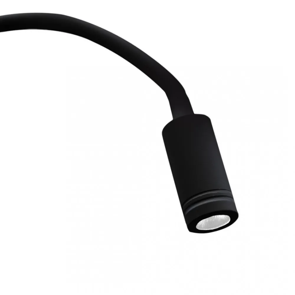 Kinkiet Regulowany BASE Czarny Ładowarka USB 8W+2W * Eko-light Clearance