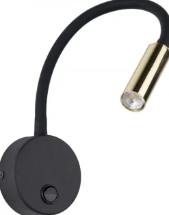 Kinkiet Regulowany LAGOS Czarny Złoty 1xG9 * TK Lighting New