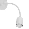 Kinkiet Regulowany MAJA Biały Abażur 1xE27 1xGU10 * TK Lighting