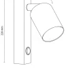 Kinkiet Regulowany TOP Czarny Złoty 1xGU10 * TK Lighting New