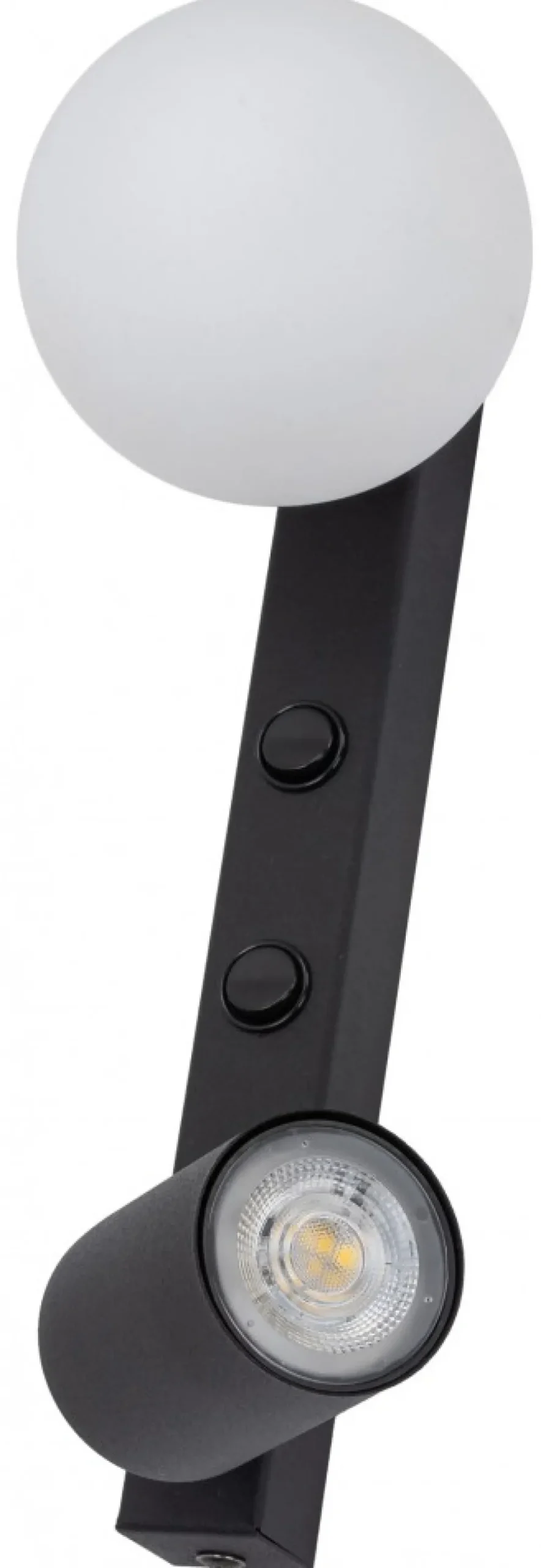 Kinkiet Regulowany VOX Czarny Biały Klosz 1xGU10 1xG9 * TK Lighting Clearance