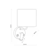 Kinkiet RICHI Czarny Złoty Abażur 1xE27 1xLED * TK Lighting Clearance