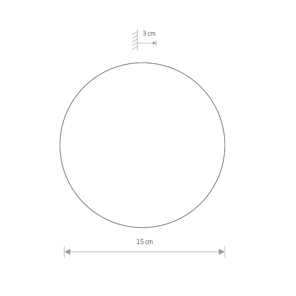 Kinkiet RING Biały 7W LED 3000K IP20 15cm * Nowodvorski Outlet
