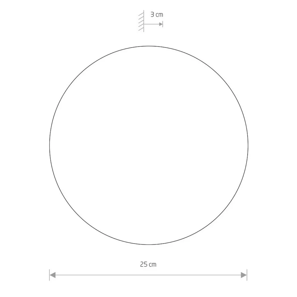 Kinkiet RING Czarny 10W LED 3000K IP20 25cm * Nowodvorski Discount