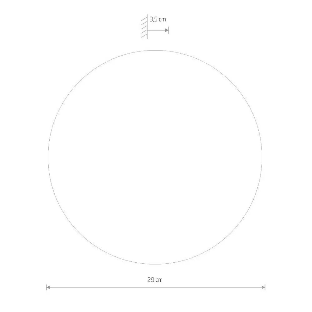 Kinkiet RING MIRROR Czarny 10W LED 3000K IP20 29cm * Nowodvorski New