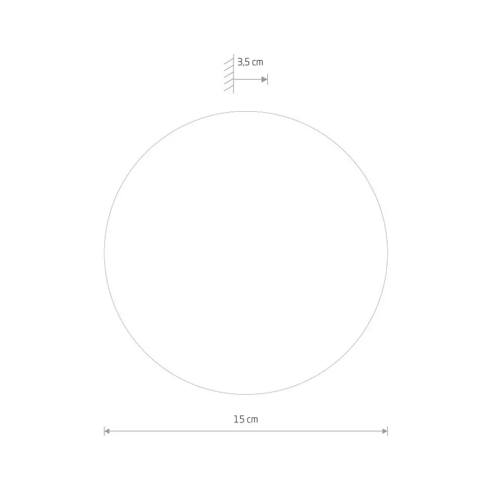 Kinkiet RING WODD Złoty 7W LED 3000K IP20 15cm * Nowodvorski Clearance