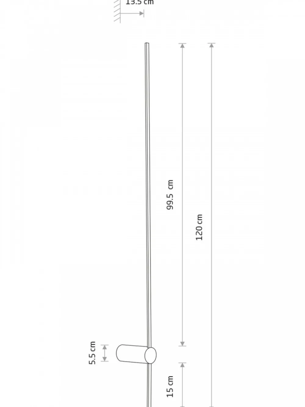 Kinkiet SABER LED L oliwkowy 16W 3000K * Nowodvorski Online