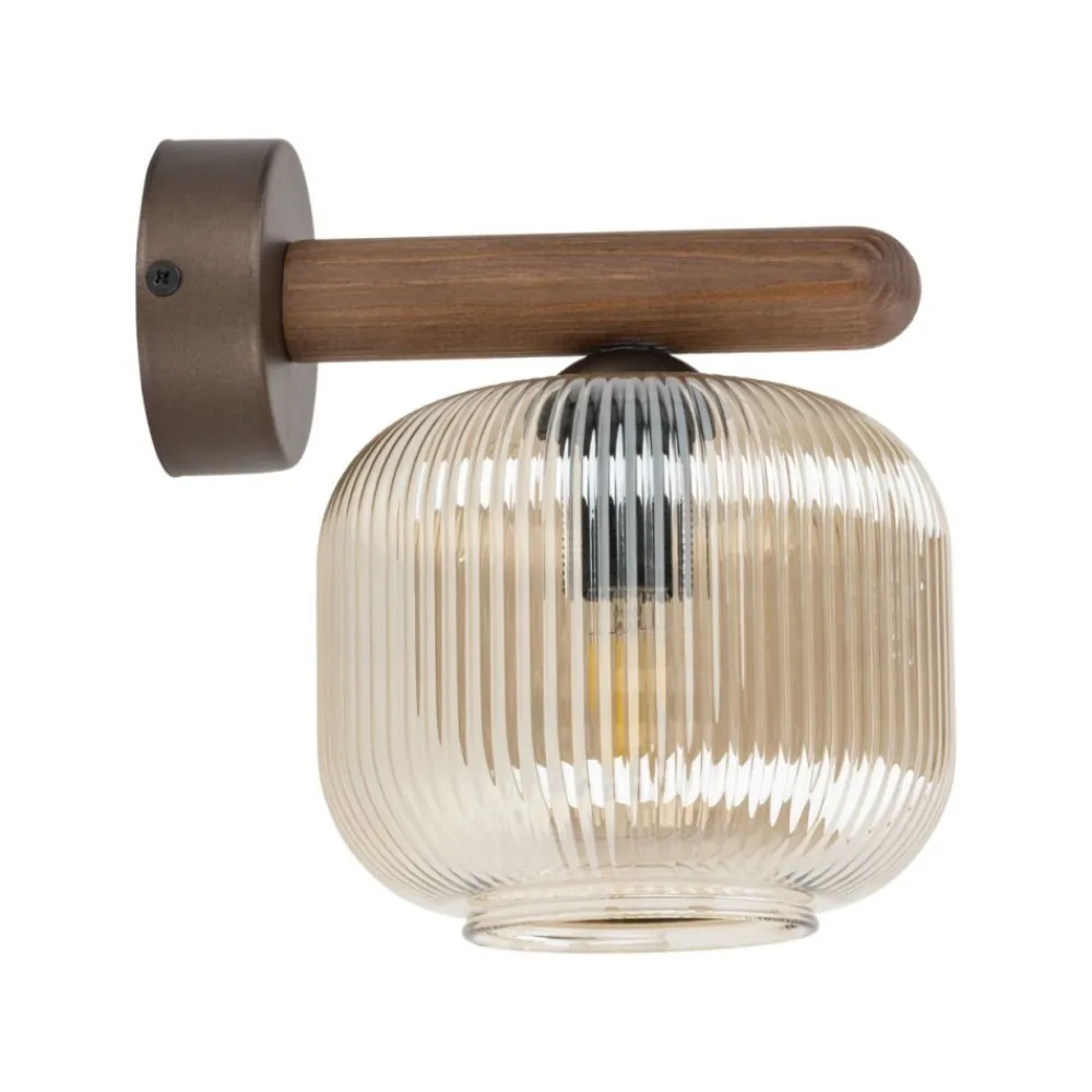 Kinkiet SALVIA brązowy drewno 1xE14 * TK Lighting Online