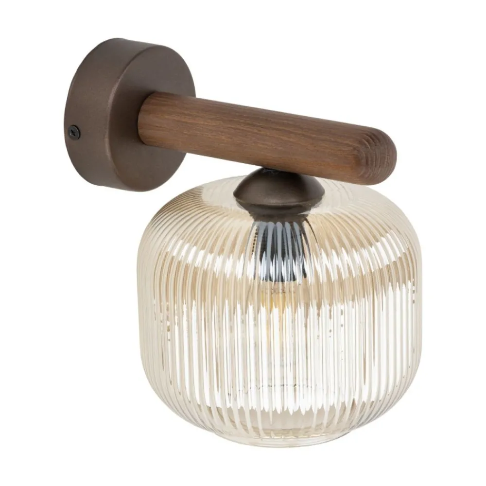 Kinkiet SALVIA brązowy drewno 1xE14 * TK Lighting Online