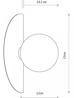 Kinkiet SATURN S beżowy 1xG9 * Nowodvorski