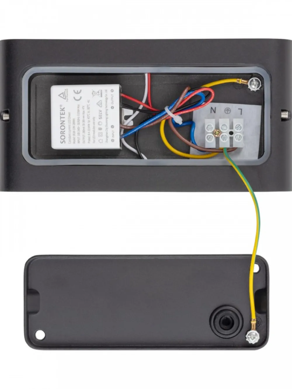 Kinkiet SEMI LED M czarny 2x5W IP54 3000K * Nowodvorski Sale