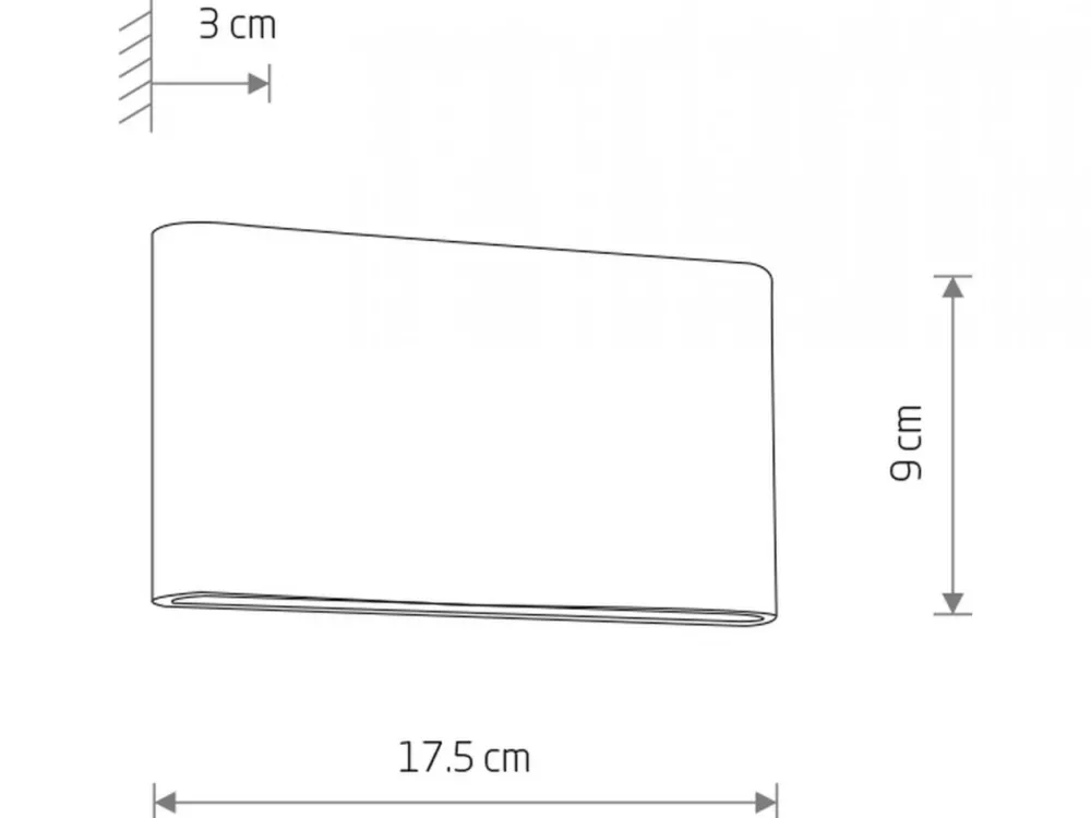 Kinkiet SEMI LED M czarny 2x5W IP54 3000K * Nowodvorski Sale