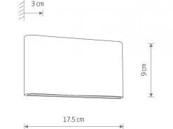 Kinkiet SEMI LED M mosiądz 2x5W IP54 3000K * Nowodvorski Online