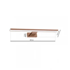 Kinkiet SHINE ROSE GOLD 60cm 13,8W LED * Eko-light Best