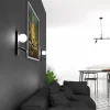 Kinkiet SIRIO Regulowany Czarny Szklany Klosz 2xG9 * Eko-light Outlet
