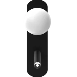 Kinkiet SIRIO Regulowany Czarny Szklany Klosz 2xG9 * Eko-light Outlet