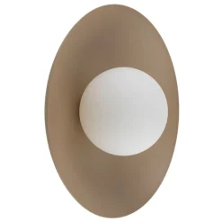 Kinkiet SLATE sabia beżowy szaklany klosz 1xG9 * TK Lighting Clearance
