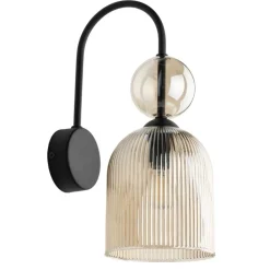 Kinkiet SOPHIA czarny beżowy 1xE14 * TK Lighting New