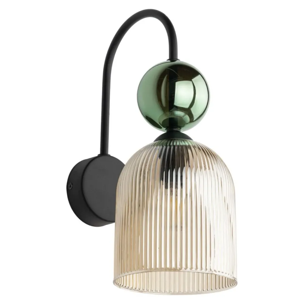 Kinkiet SOPHIA czarny zielony 1xE14 * TK Lighting