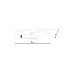 Kinkiet SPLASH biały 40cm 8W LED * Eko-light Sale