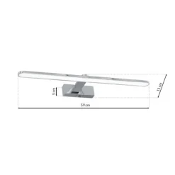 Kinkiet SPLASH CHROME 60cm 12W LED * Eko-light Best