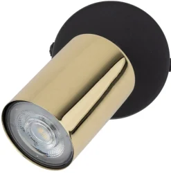 Kinkiet SPOT TOP Czarny Złoty 1xGU10 * TK Lighting New