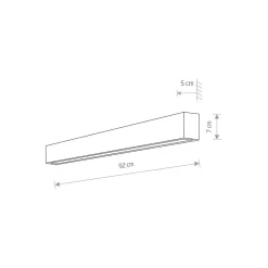 Kinkiet STRAIGHT Biały 1xT8 16W LED 3000K 92cm * Nowodvorski Discount