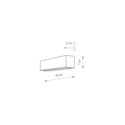 Kinkiet STRAIGHT WALL Biały 1xE14 26cm * Nowodvorski Sale