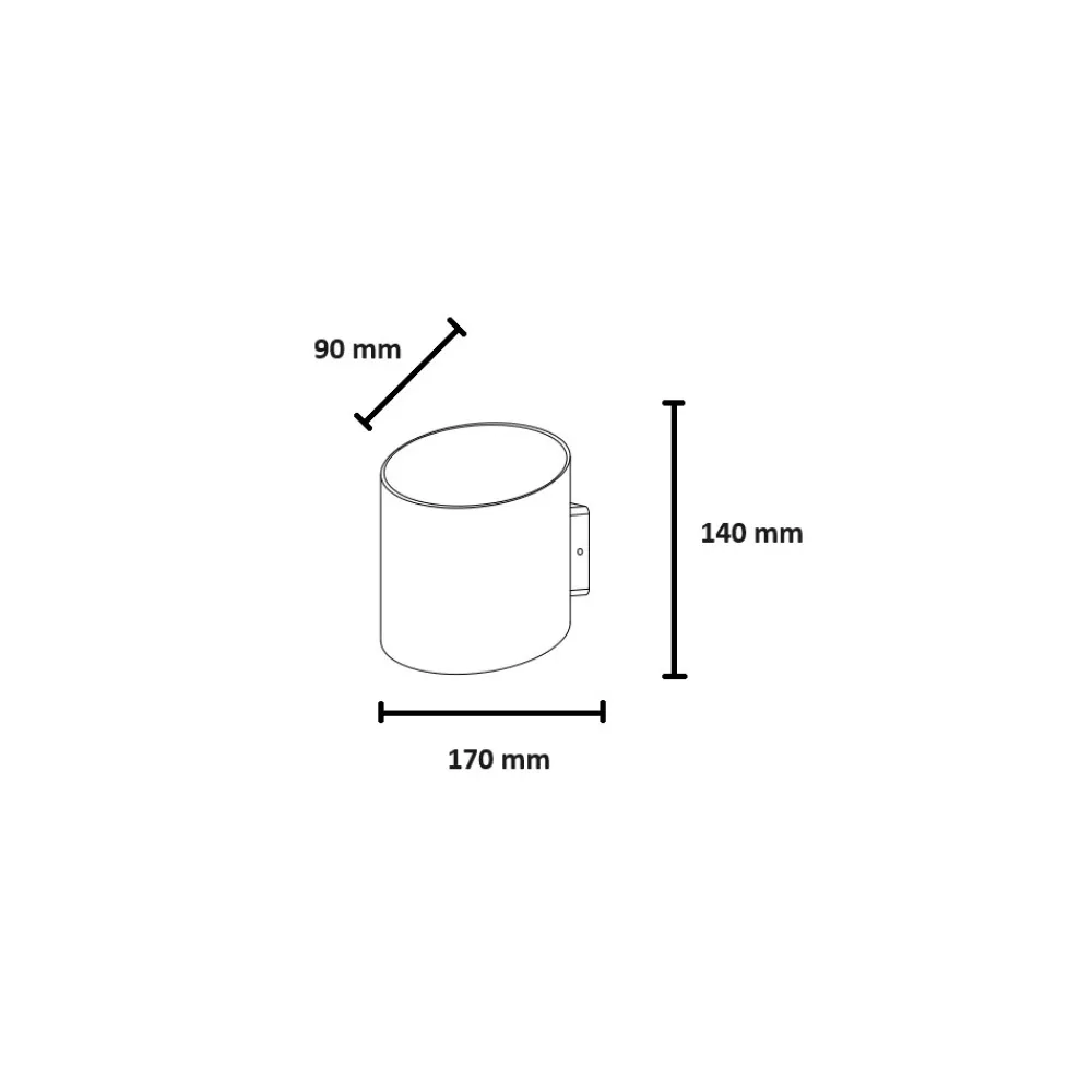 Kinkiet Zewnętrzny ELLIPSES Biały 5W LED 3000K IP54 * Nowodvorski Outlet