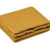 Koc CARLTON 125x150 musztardowy polarowy