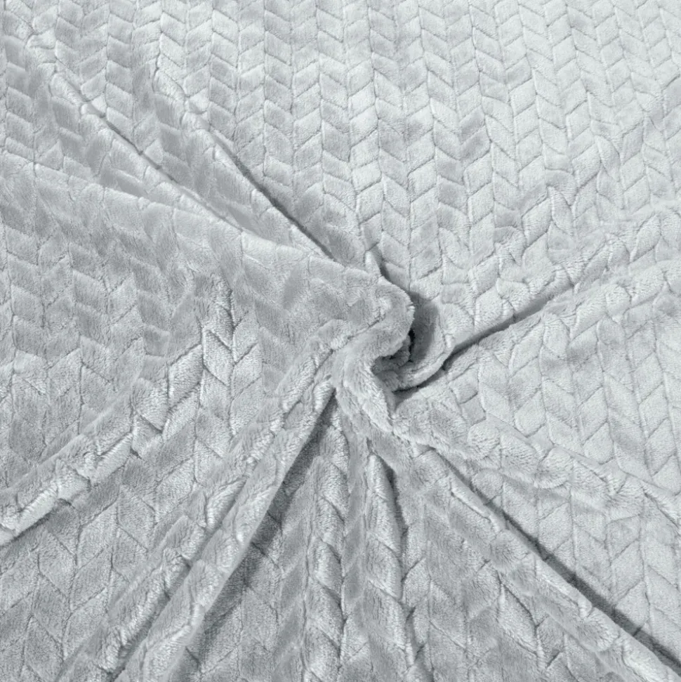 Koc CINDY 150 x 200 cm popielaty