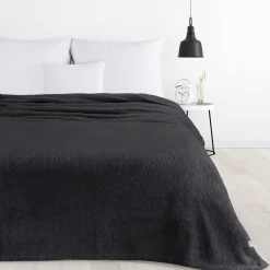 Koc LORI czarny 170x210 polarowy