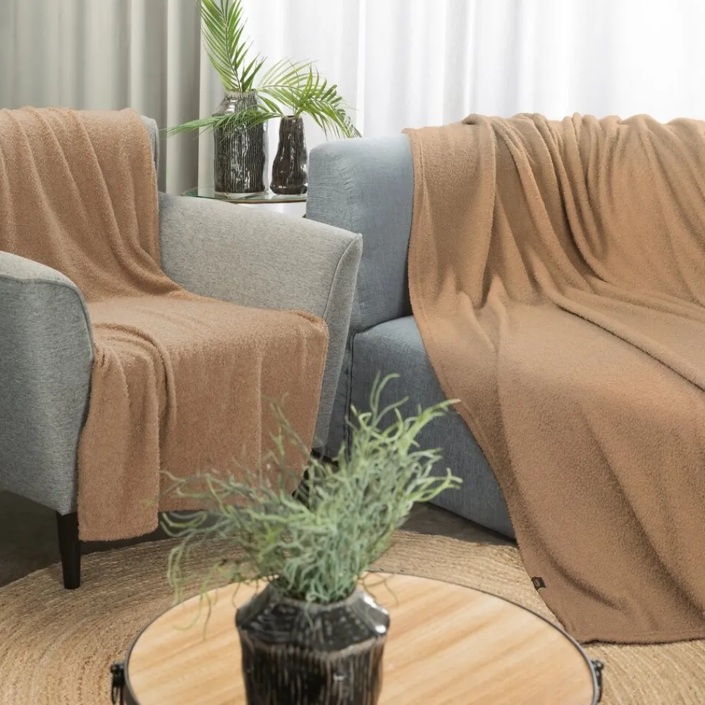 Koc BUKLA 170x210 beżowy baranek * EUROFIRANY B.B. Choczyńscy Sp.J. Discount