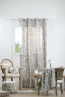 Koc CLARINE 125x150 écru gałązki ptaki