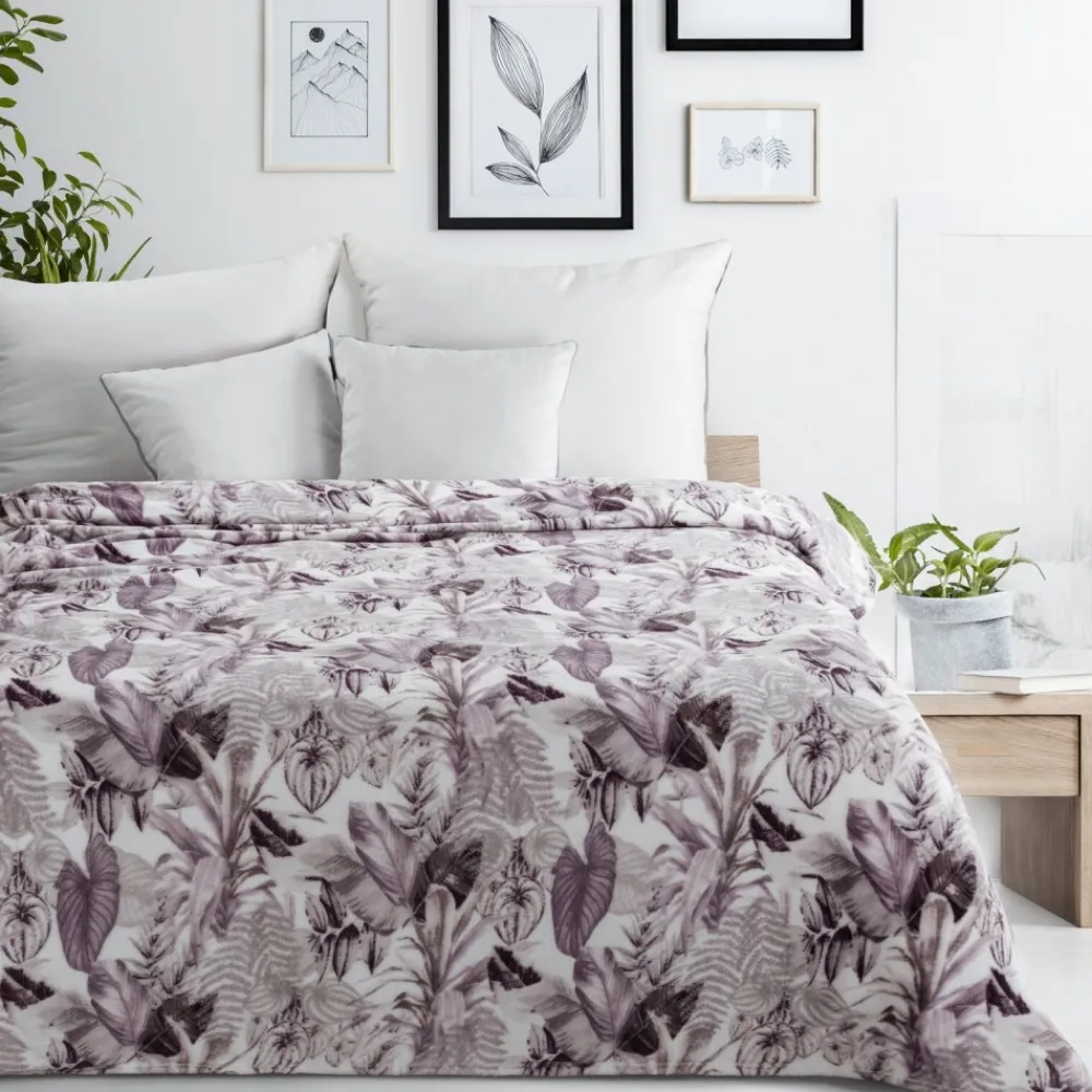 Koc DAVOS 2 150x200 cm fioletowy * EUROFIRANY B.B. Choczyńscy Sp.J. Discount