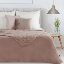 Koc dwustronny TEDY 170x210 cm jasnobrązowy * EUROFIRANY B.B. Choczyńscy Sp.J. Discount
